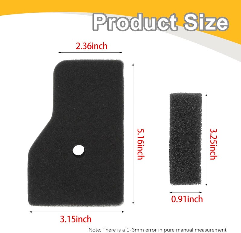 SYOWADA 17211-Z07-000 Air Filter Element 17218-Z07-000 Outer Filter Kit Replacement for Honda EU2000 EU2000i EB2000 EU2000iT1 EU2000iK1 EB2000i EB2000iT1 EU2200I Generators (3) (Style2) - Image 3